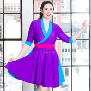 Bi pride wrap dress